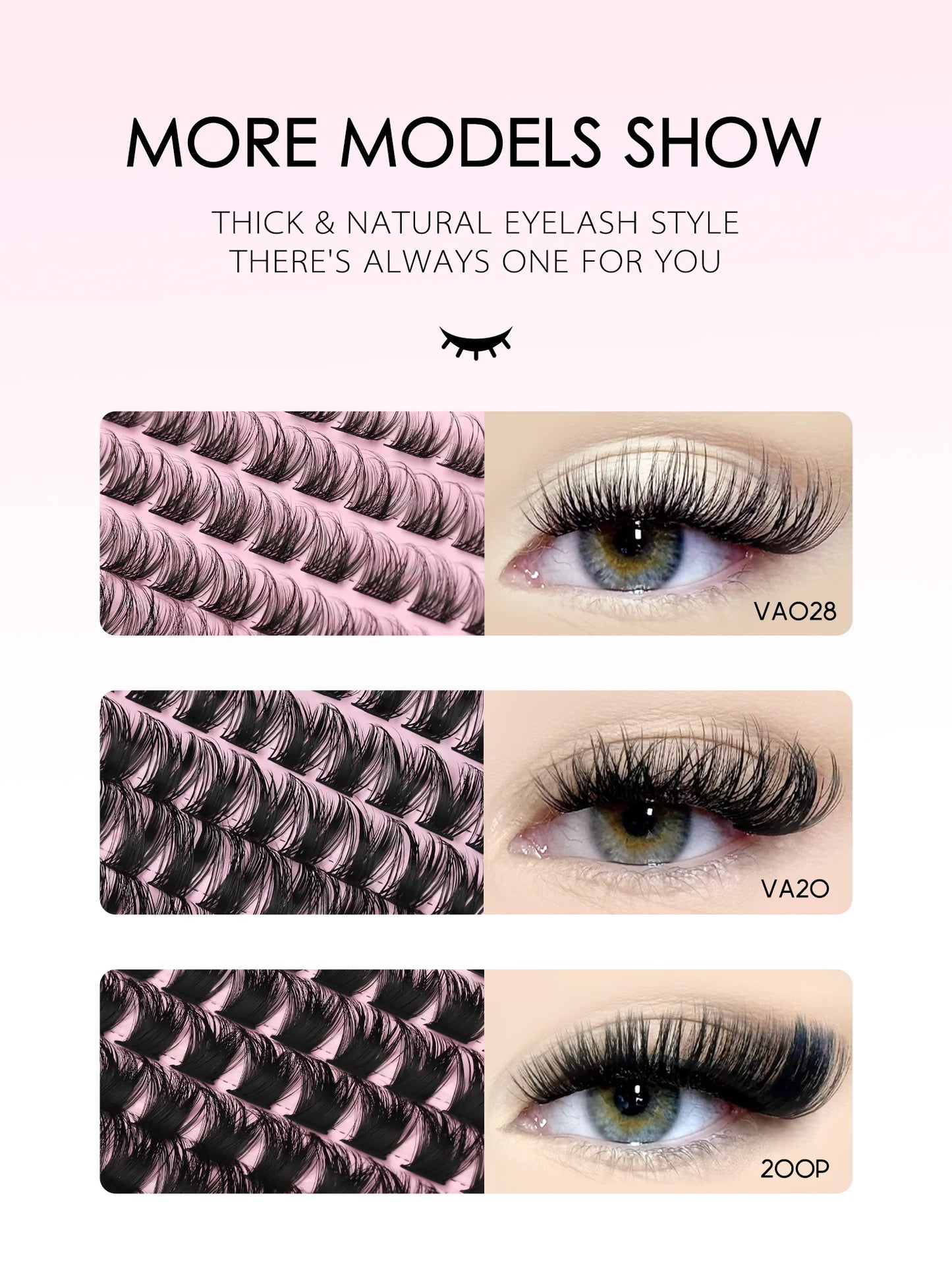 MOONKALI DIY Lash Extension Kit – Mixed Cluster Lashes (8–18mm) with Bond, Seal & Applicator
