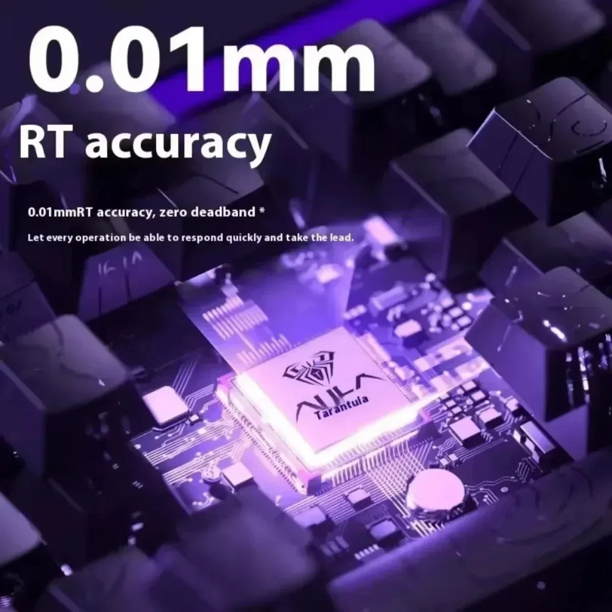AULA HERO 68HE Gaming Keyboard Magnetic Rapid Trigger 8K Return RGB Hot Swap Wired Mechanical Keyboard Esports Game Accessories