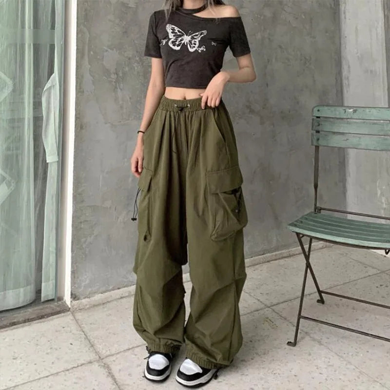 Women’s Casual Wide-Leg Joggers Streetwear Sweatpants