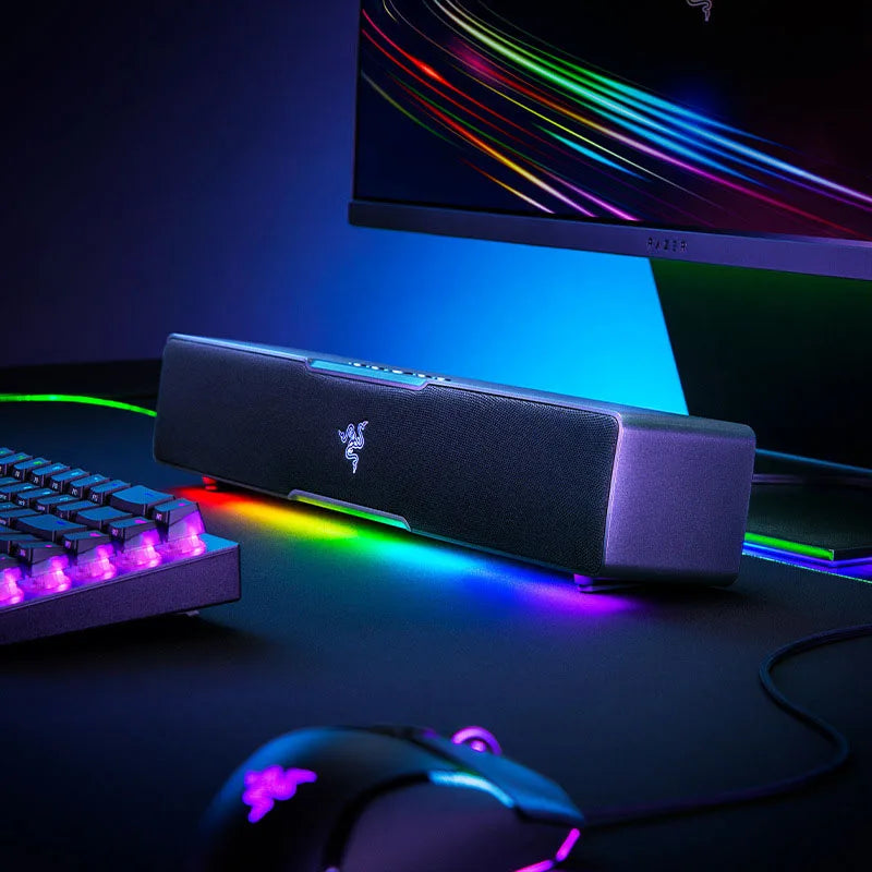 Razer Leviathan V2 X Gaming Soundbar Compact Design - Chroma RGB - Bluetooth 5.0 - for PC, Desktop/Laptop, Smartphones, Tablets