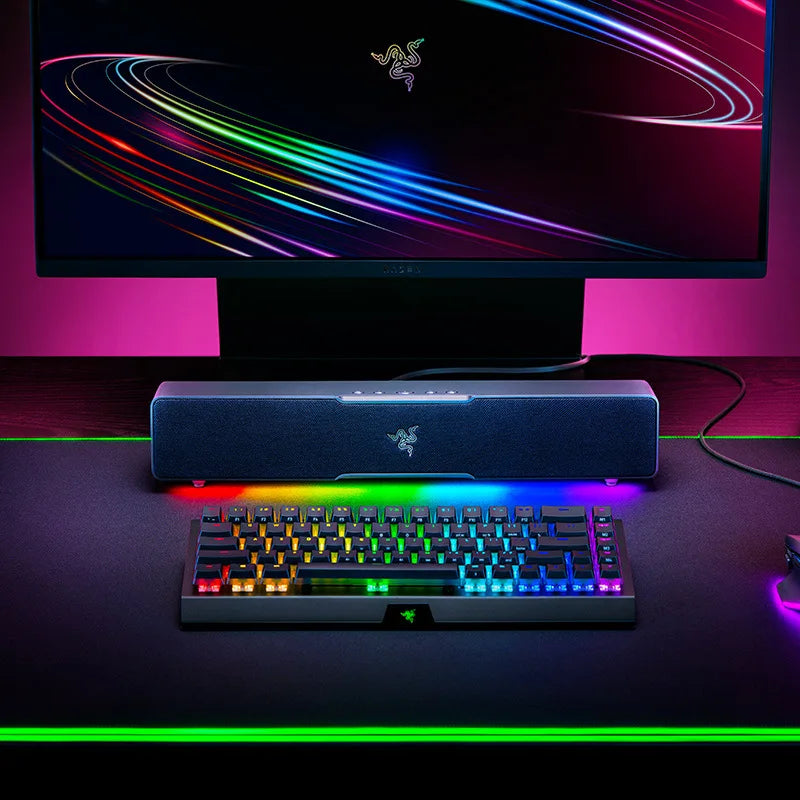 Razer Leviathan V2 X Gaming Soundbar Compact Design - Chroma RGB - Bluetooth 5.0 - for PC, Desktop/Laptop, Smartphones, Tablets