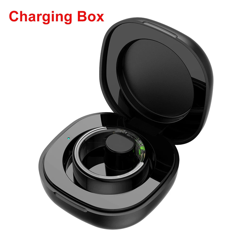AMZMAX R02 Smart Ring Multi-sports Modes Pedometer Fitness Tracker Health Monitoring IP68 Waterproof Military Grade Smart Ring
