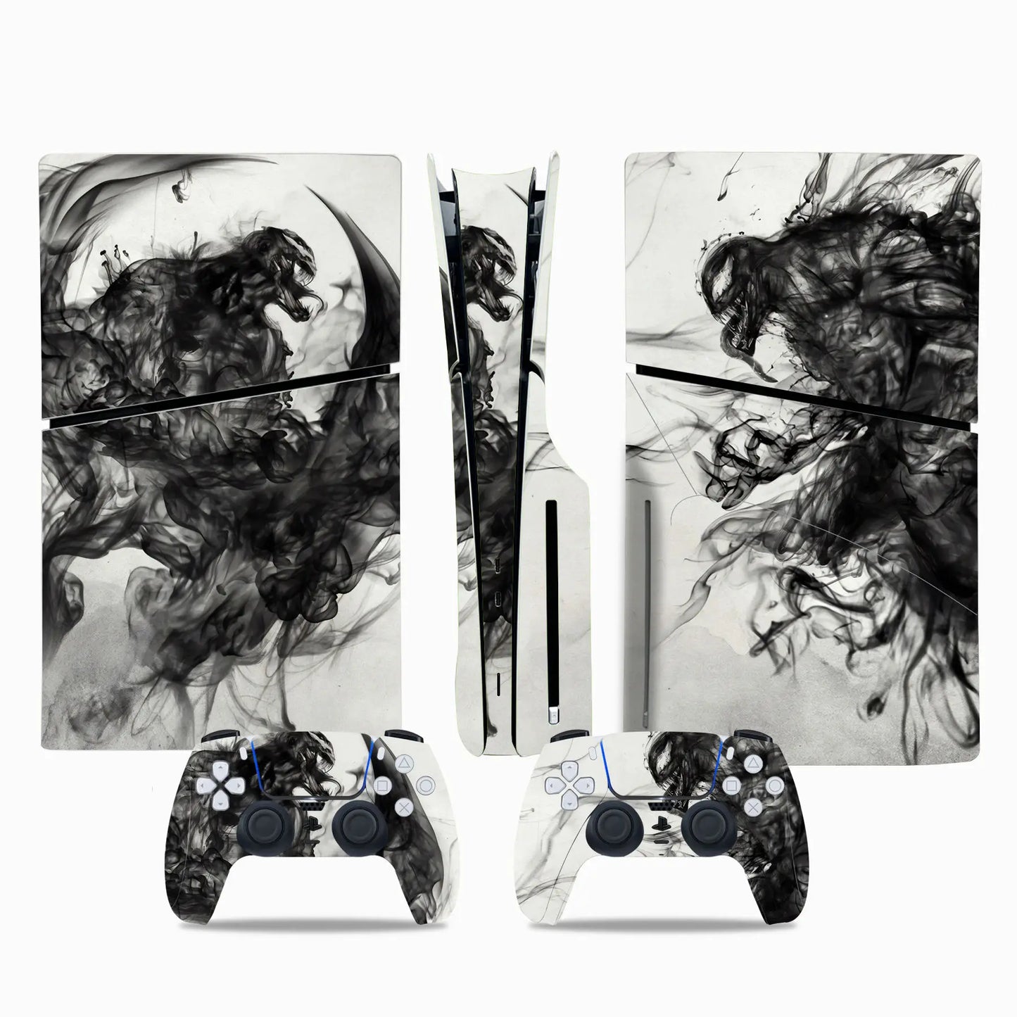 Marvel Spiderman Skin Sticker Decal Cover for PS5 Slim Playstation 5 Slim Disc Console Controllers Anti-Scratch Cover Protective