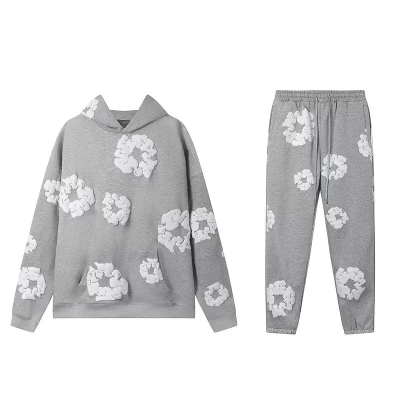 DENIM TEARS Tracksuit- Trendy Foam Streetwear for Men