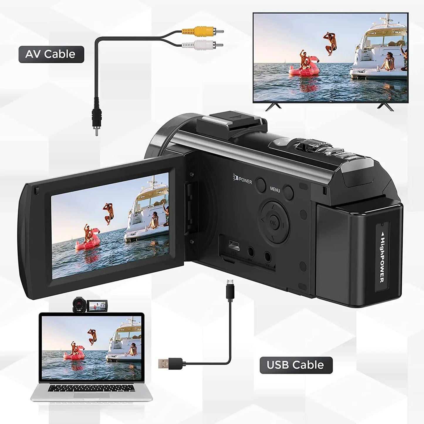 Digital Camera Photographic Cameras With 3.0 Inch Rotating Screen Professional Photo Camera Hd Video Kids Cameras For Home