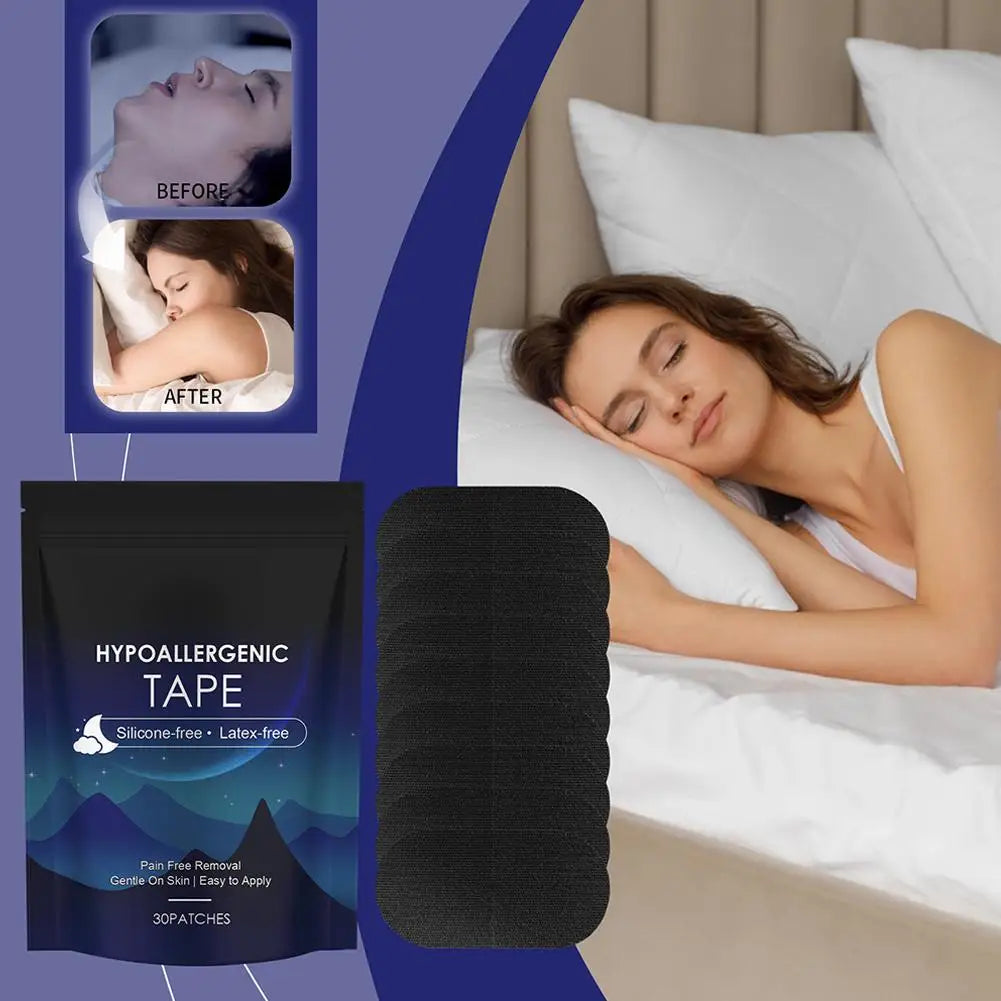 Anti-Snoring Patch Nose Breathing Correction Improve Sleep Patches Relaxing Body Stress Relief Neurasthenia Sleeping Mouth Tape
