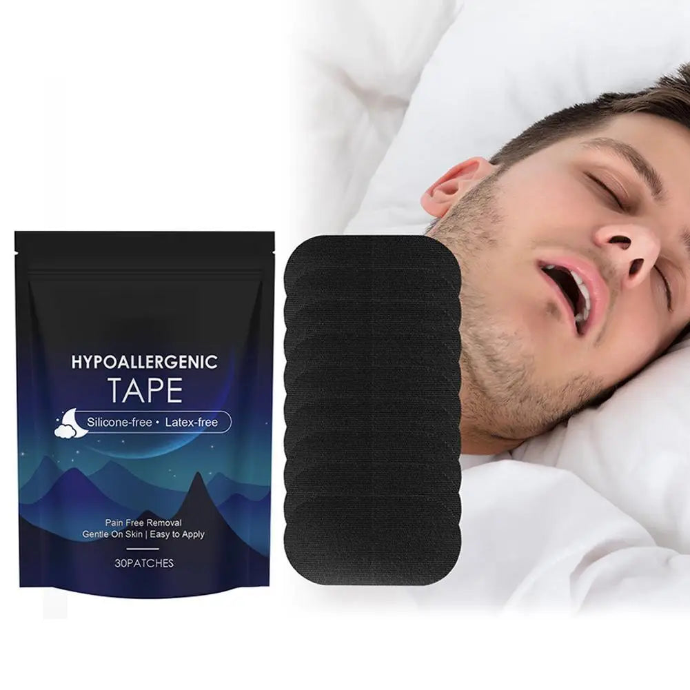 Anti-Snoring Patch Nose Breathing Correction Improve Sleep Patches Relaxing Body Stress Relief Neurasthenia Sleeping Mouth Tape