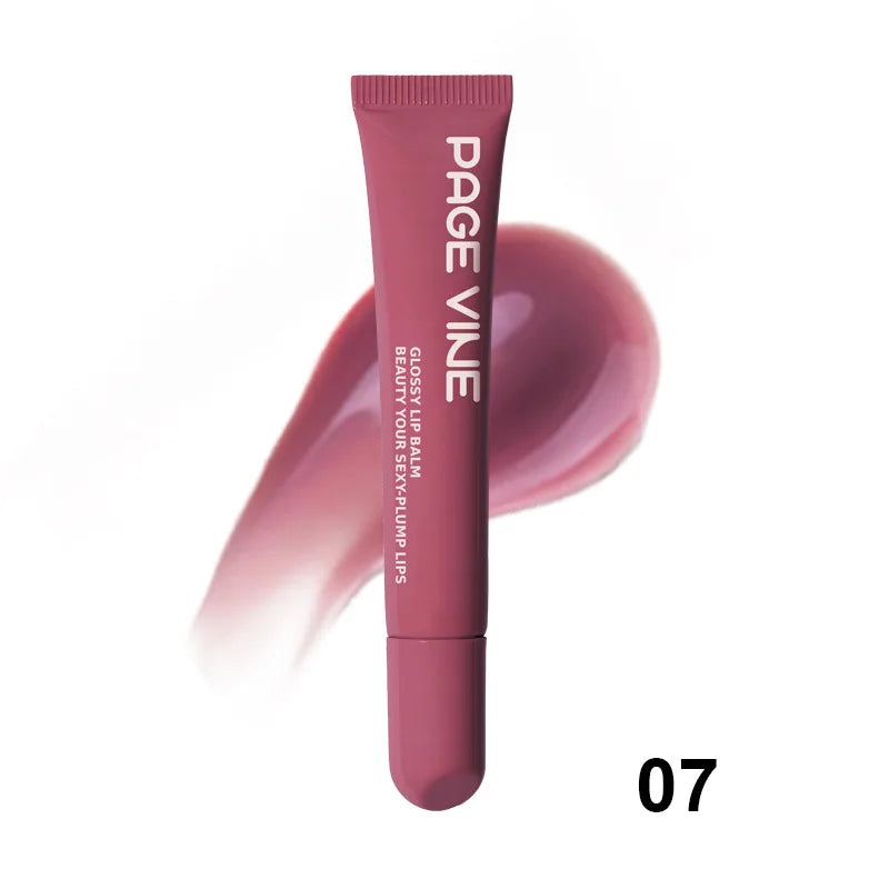 PAGE VINE Peptide Lip Gloss – Hydrating Jelly Tint for Plump, Glossy Lips