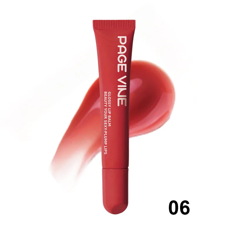 PAGE VINE Peptide Lip Gloss – Hydrating Jelly Tint for Plump, Glossy Lips