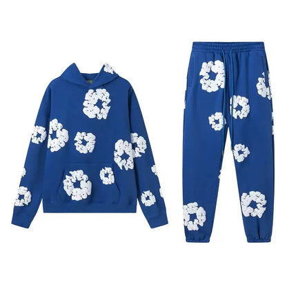 DENIM TEARS Tracksuit- Trendy Foam Streetwear for Men