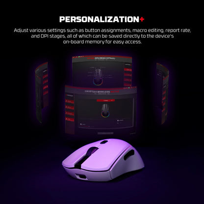FANTECH CRYPOT II WG7v2 Wireless Gaming Mouse and Wired Mouse 12000DPI ARPG Anti-sweat coating Macro Mic for CSGO LOL