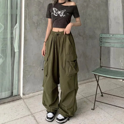 Women’s Casual Wide-Leg Joggers Streetwear Sweatpants