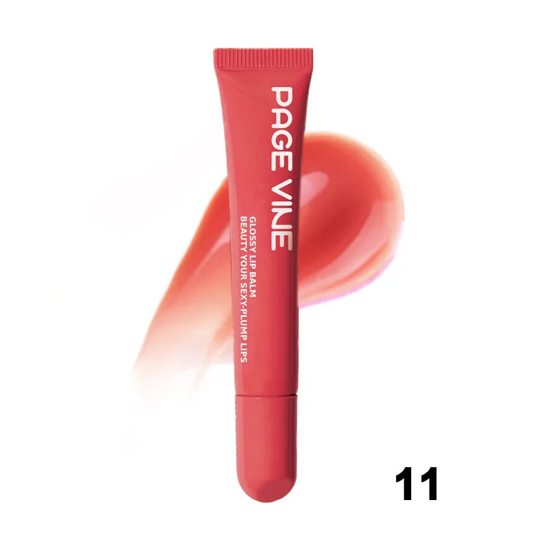 PAGE VINE Peptide Lip Gloss – Hydrating Jelly Tint for Plump, Glossy Lips