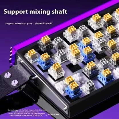 AULA HERO 68HE Gaming Keyboard Magnetic Rapid Trigger 8K Return RGB Hot Swap Wired Mechanical Keyboard Esports Game Accessories