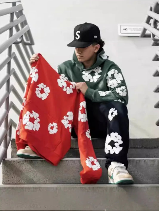 DENIM TEARS Tracksuit- Trendy Foam Streetwear for Men