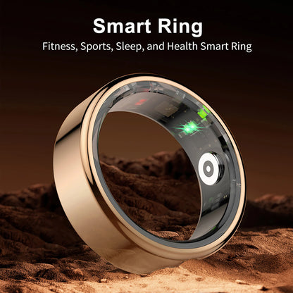 AMZMAX R02 Smart Ring Multi-sports Modes Pedometer Fitness Tracker Health Monitoring IP68 Waterproof Military Grade Smart Ring
