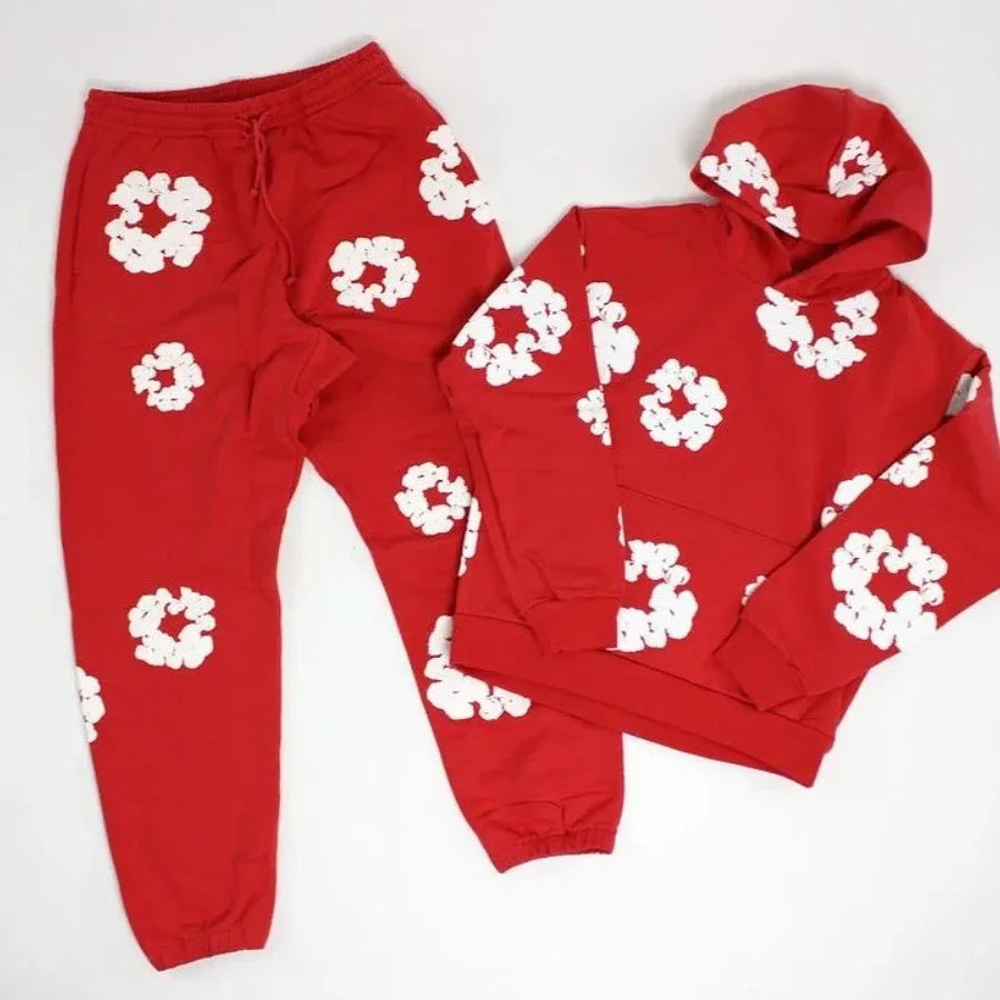 DENIM TEARS Tracksuit- Trendy Foam Streetwear for Men