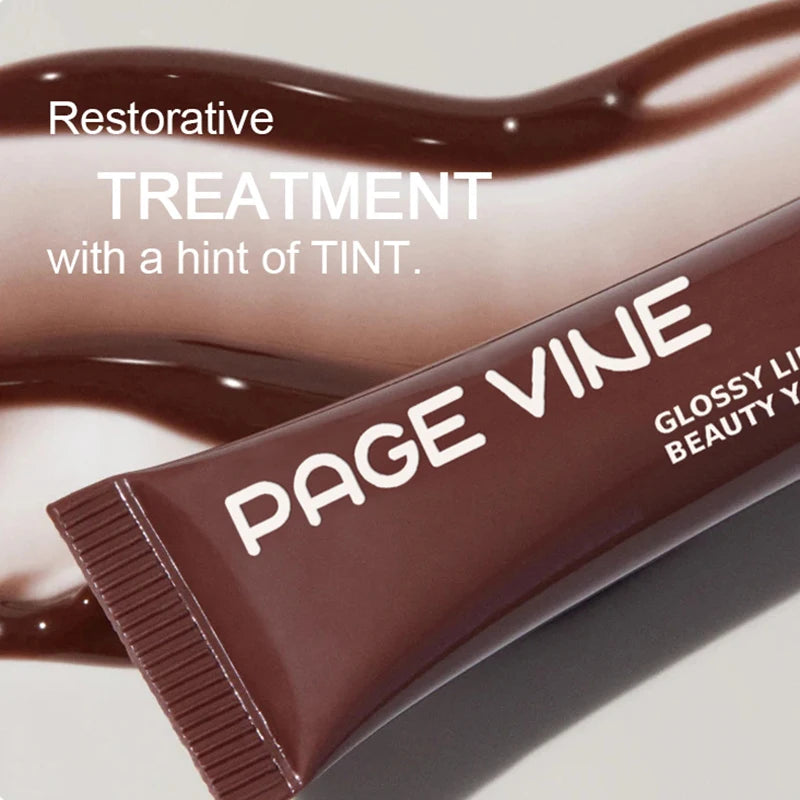 PAGE VINE Peptide Lip Gloss – Hydrating Jelly Tint for Plump, Glossy Lips
