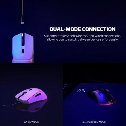 FANTECH CRYPOT II WG7v2 Wireless Gaming Mouse and Wired Mouse 12000DPI ARPG Anti-sweat coating Macro Mic for CSGO LOL