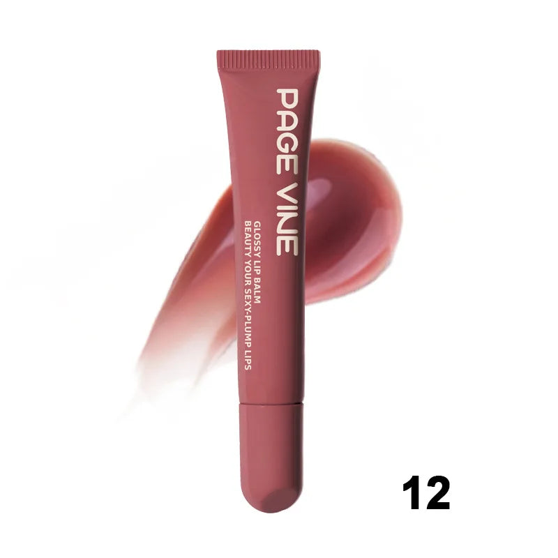 PAGE VINE Peptide Lip Gloss – Hydrating Jelly Tint for Plump, Glossy Lips